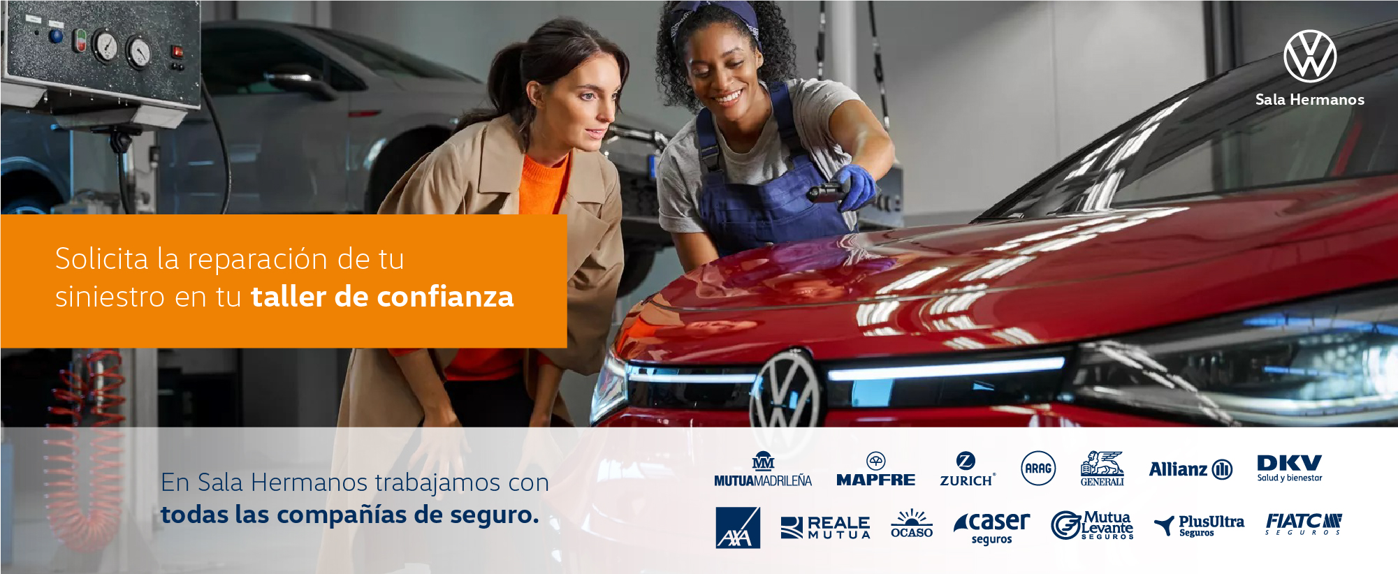 ▶ ¡Siempre seguro con Sala Hermanos! Repara tu siniestro en tu taller de confianza